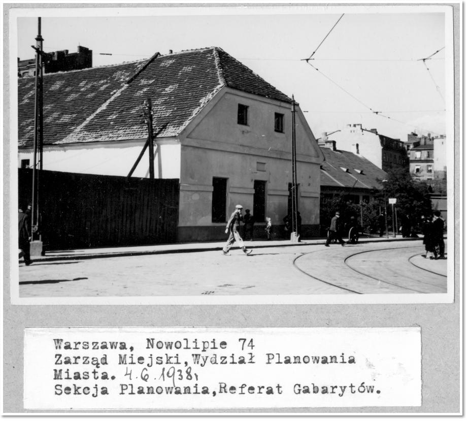 Zakręt tramwajowy na skrzyżowaniu Żelaznej i Nowolipia przed wojną, fot. Archiwum Państwowe w Warszawie