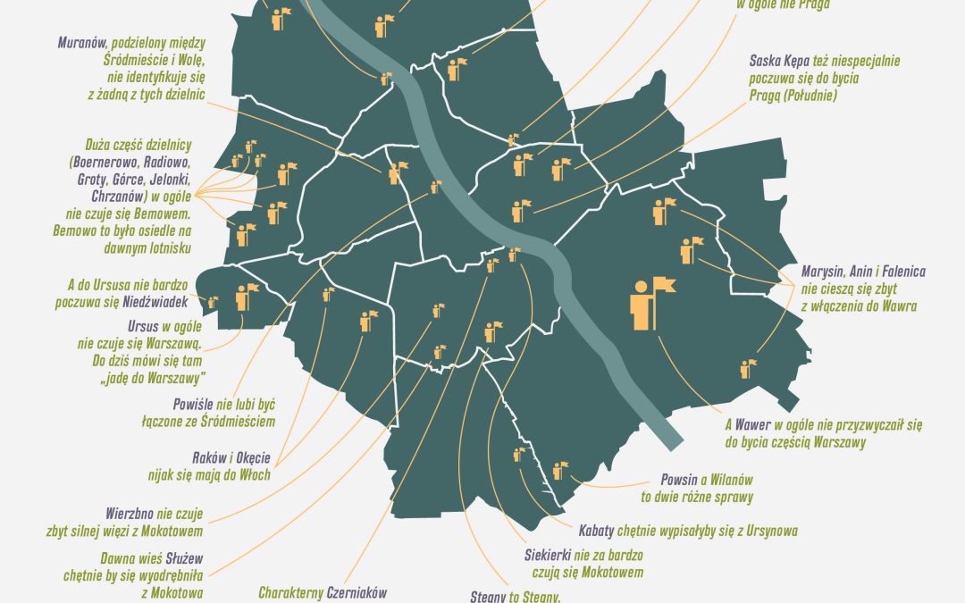 Warszawskie Rejony Separatystyczne – mapa